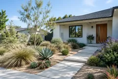 Drought-tolerant front yard